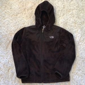girls brown north face